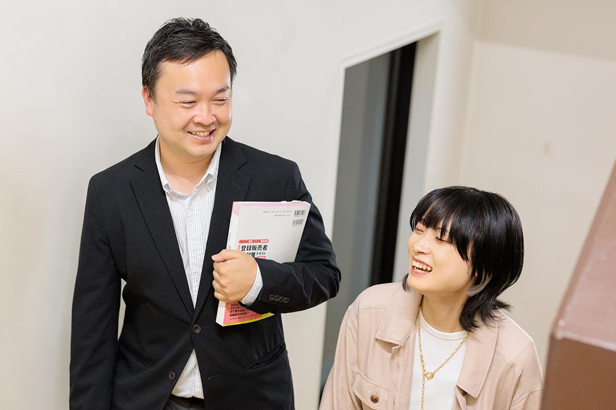 先生のサポートが心強い