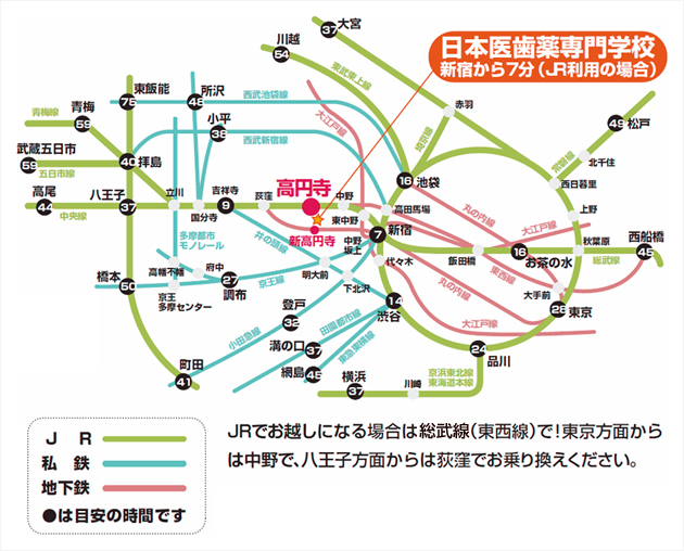 電車でのアクセスルート